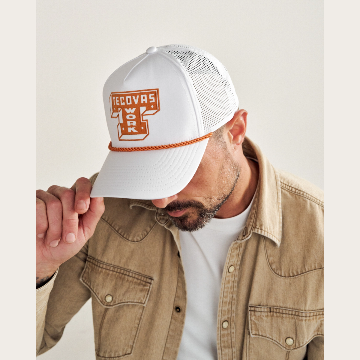 Tecovas Work Perf 5 Panel High Pro Trucker