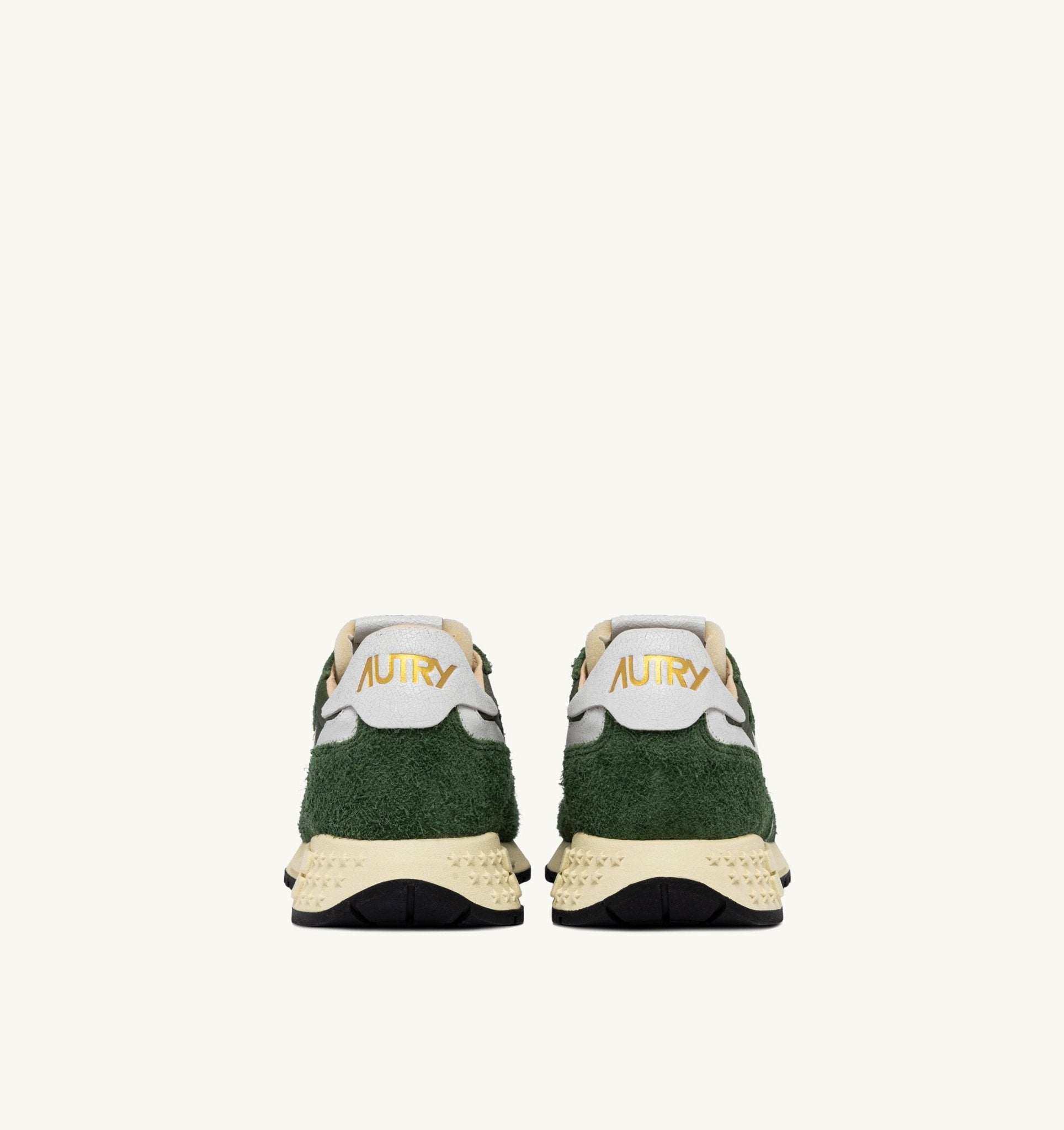 AUTRY - REELWIND LOW SNEAKERS IN MILITARY GREEN NYLON AND SUEDE