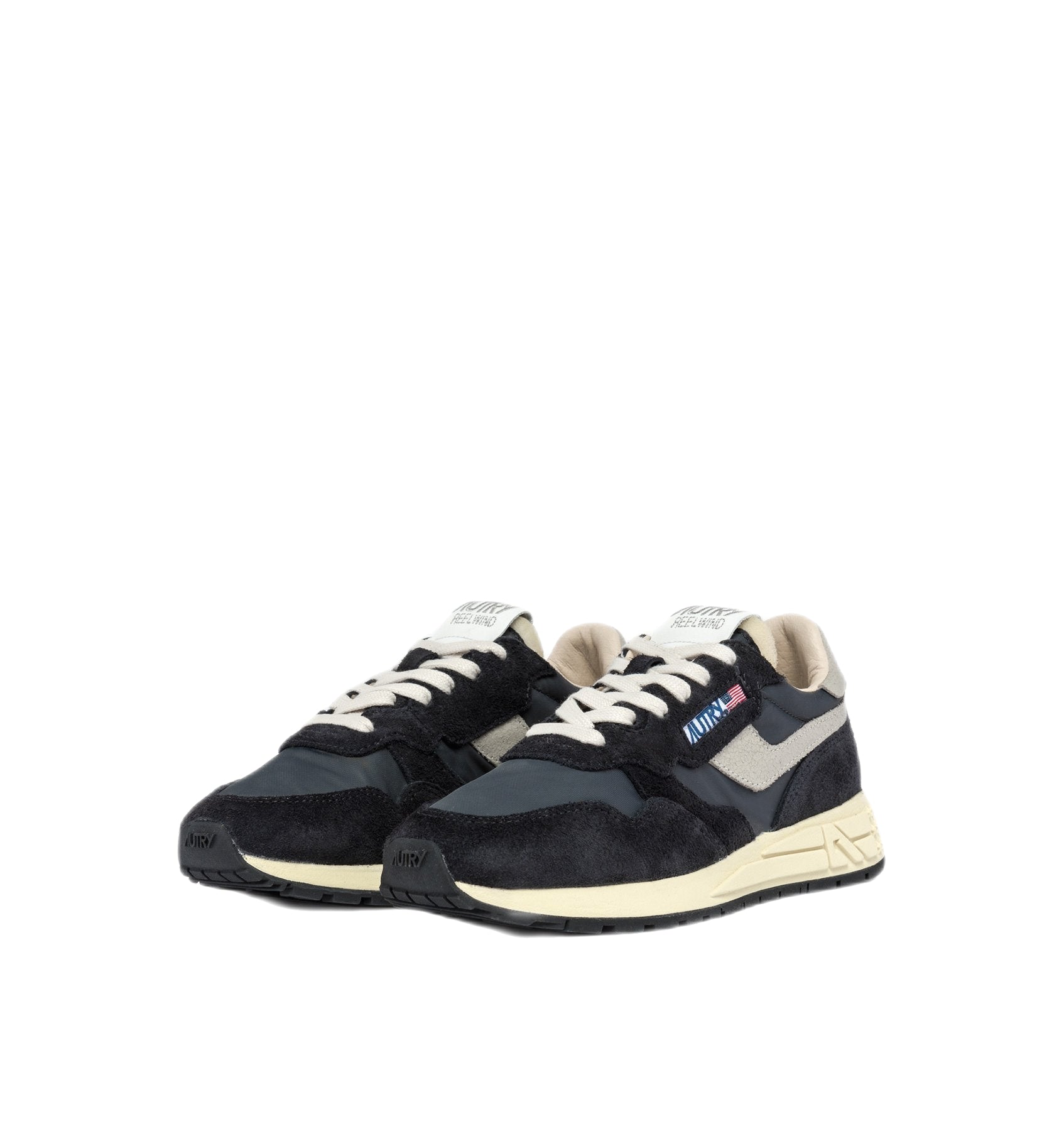 AUTRY - Reelwind low-top sneakers in black nylon and suede