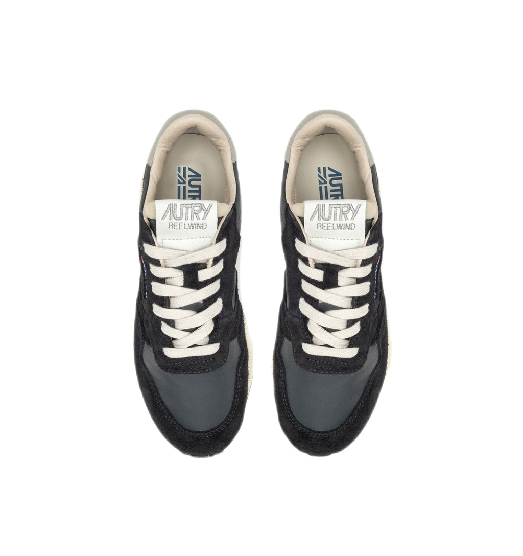 AUTRY - Reelwind low-top sneakers in black nylon and suede