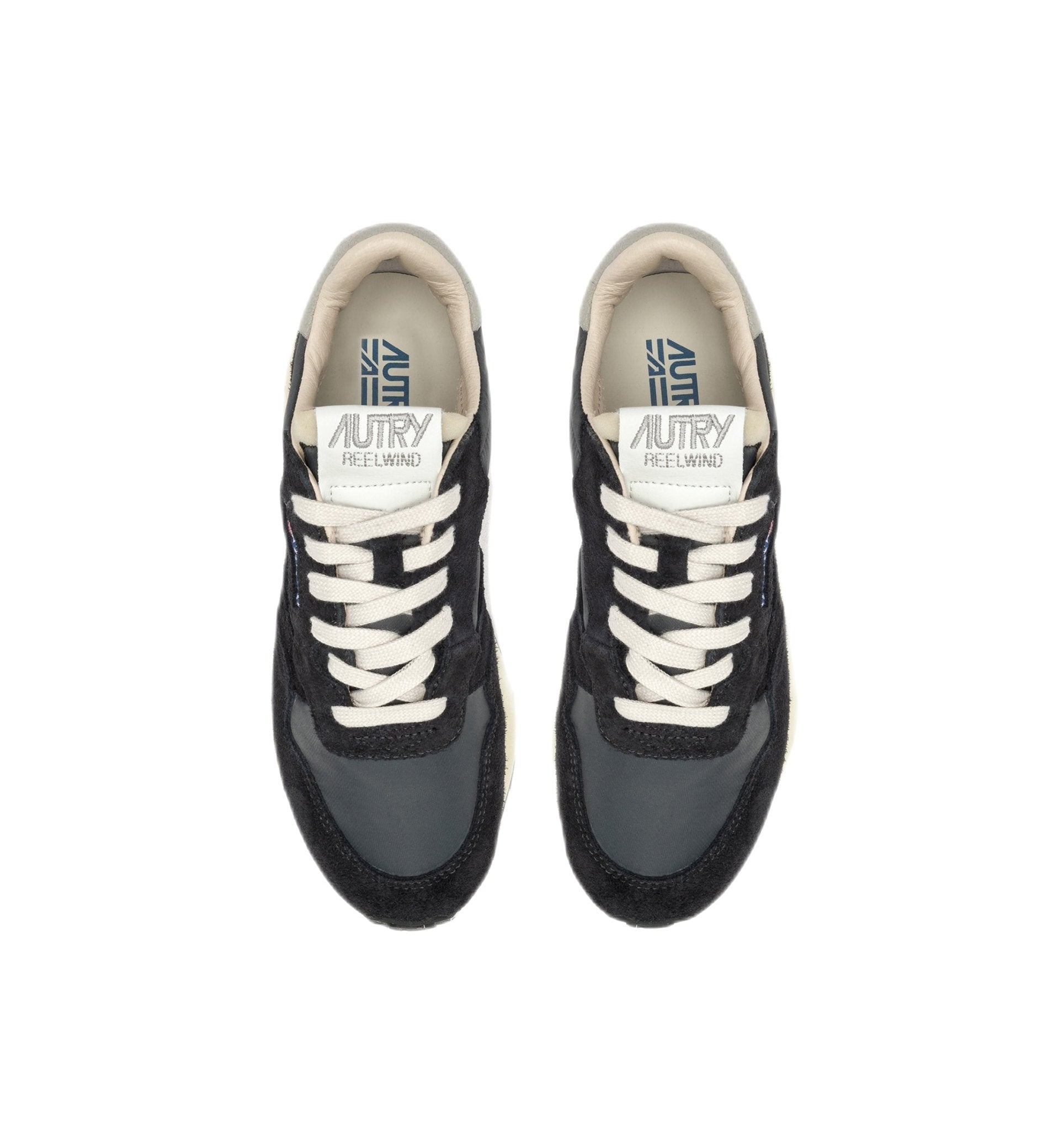 AUTRY - Reelwind low-top sneakers in black nylon and suede