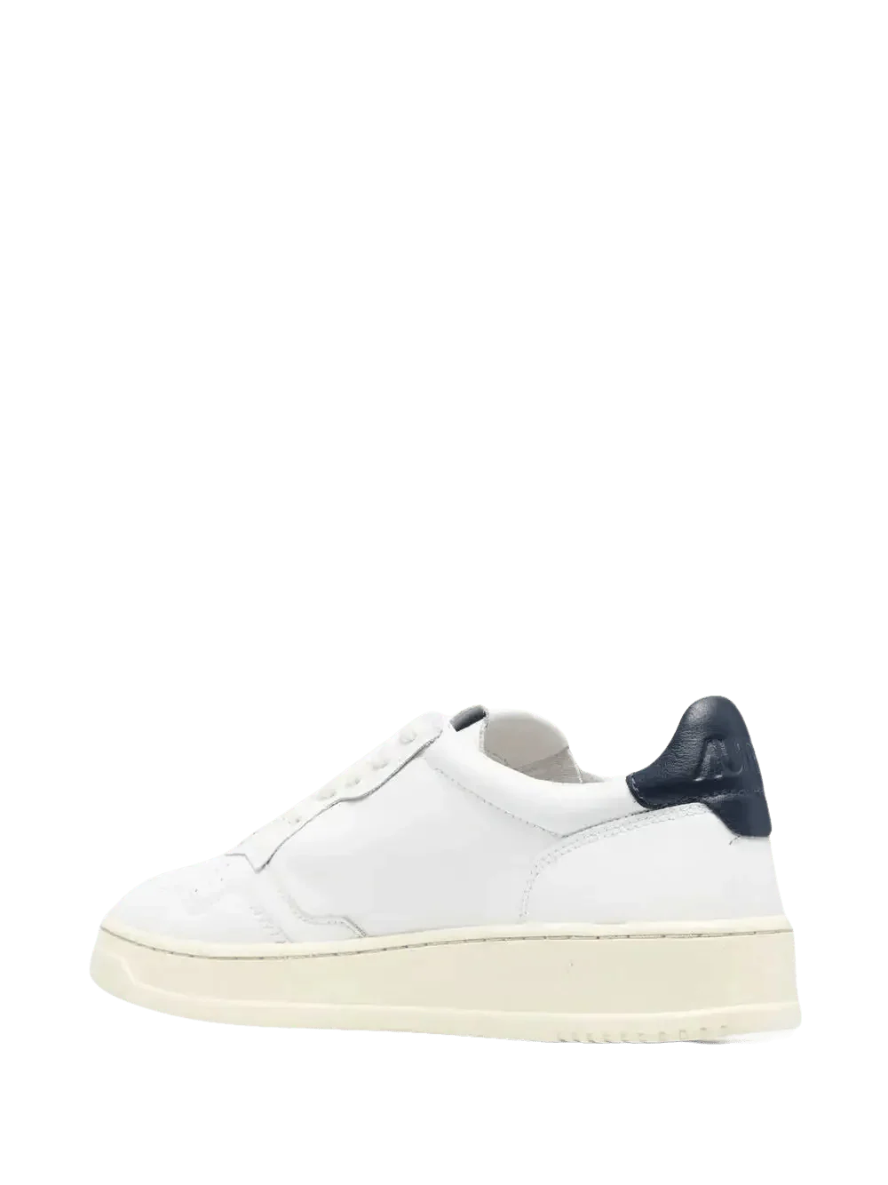 AUTRY - White and Blue Leather Sneakers