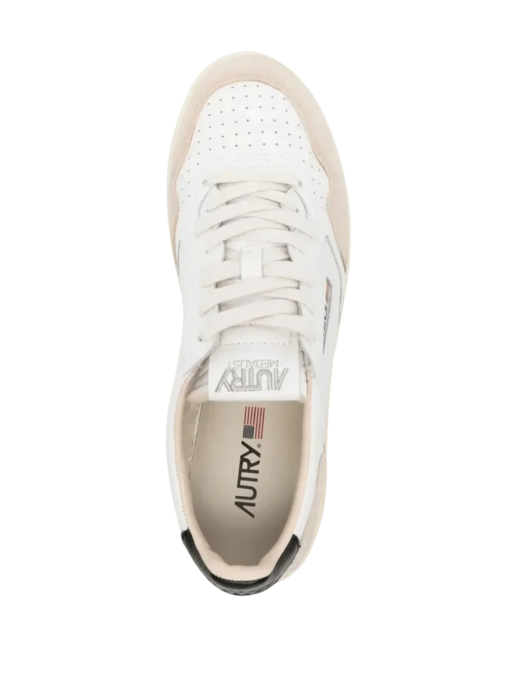 AUTRY - Black and White Leather Sneakers