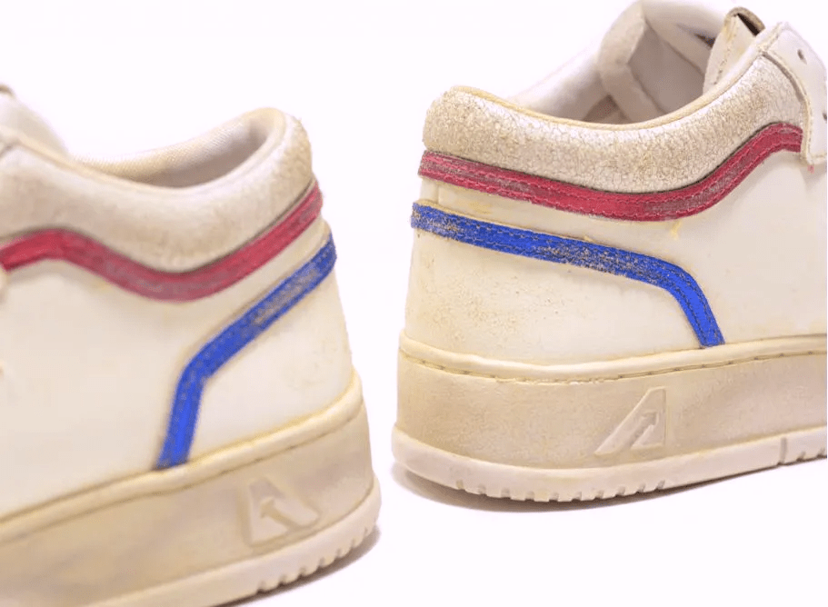 AUTRY - Med way super vintage low man marsh/red sneakers