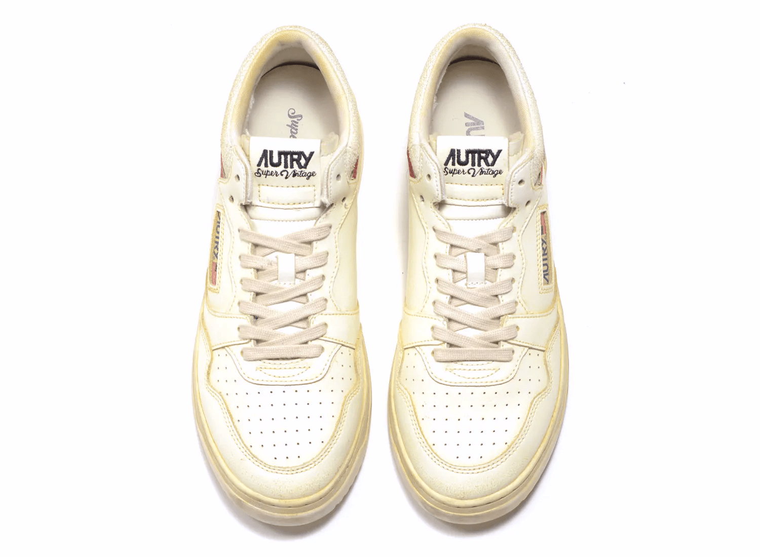 AUTRY - Med way super vintage low man marsh/red sneakers