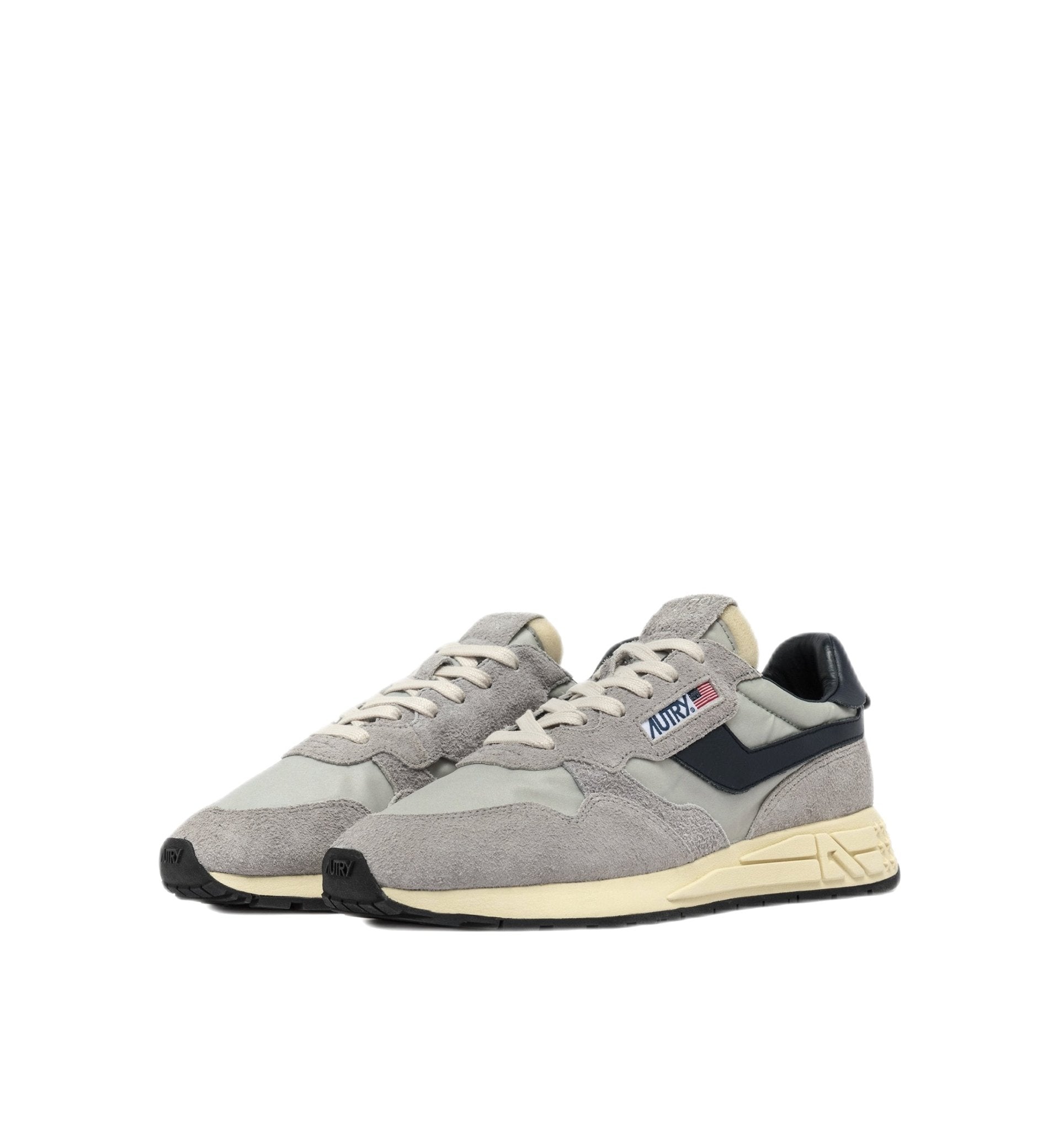 AUTRY - Reelwind low-top sneakers in grey suede and nylon