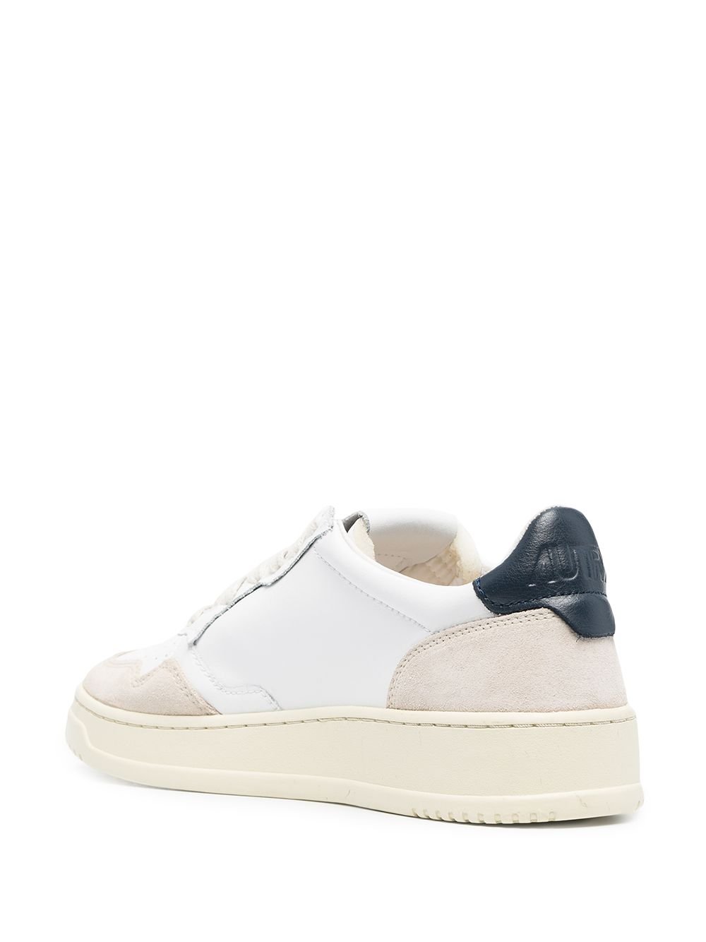 Autry - white suede panelled sneakers