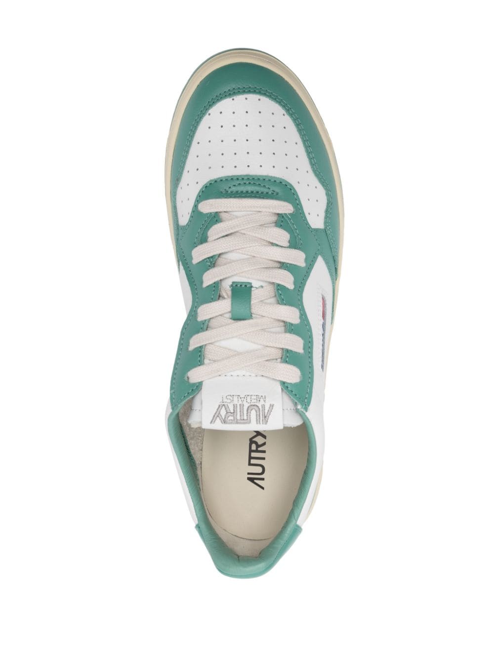 Autry Medalist Super Vintage sneakers White & Green leather