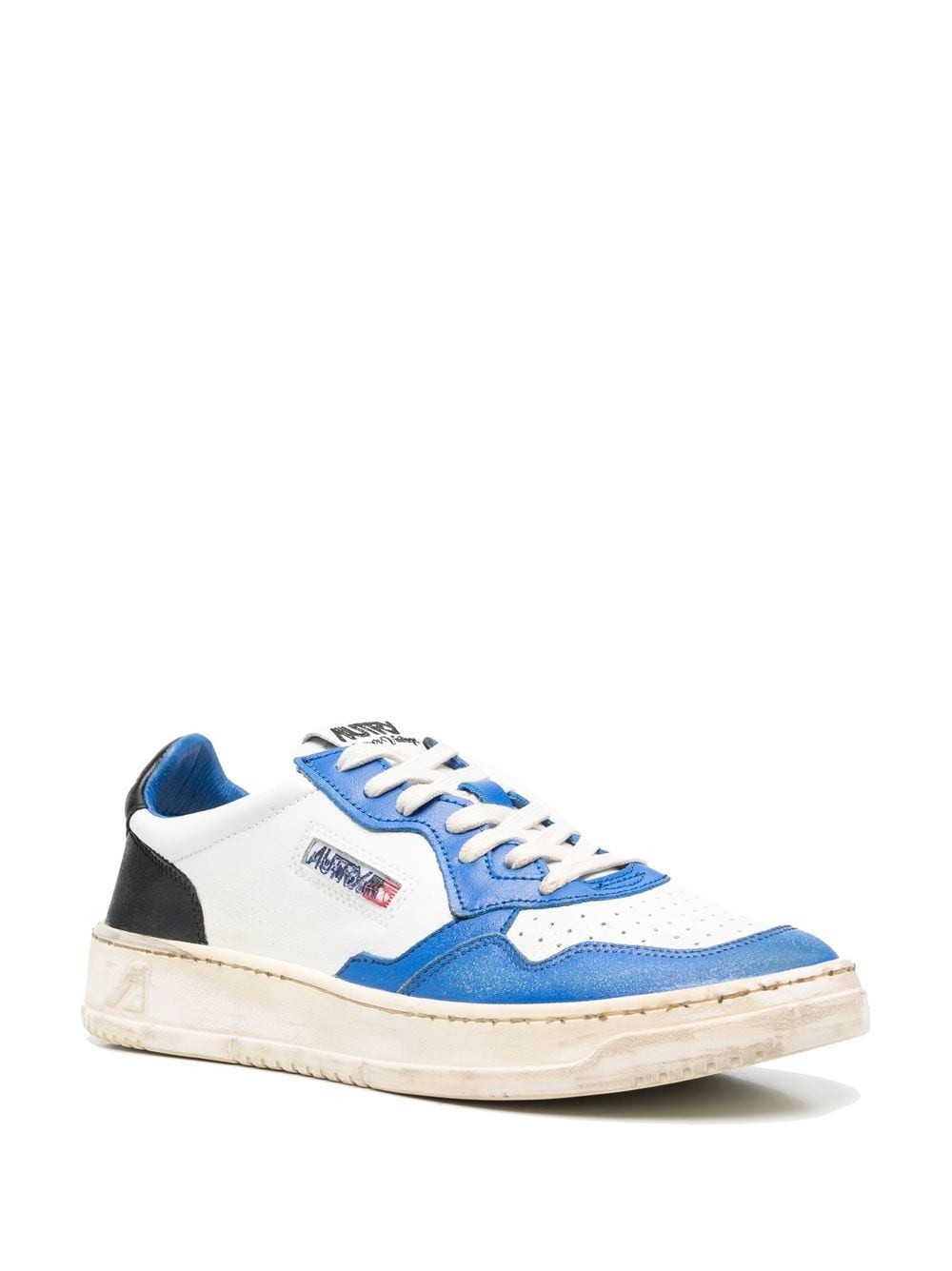Autry Medalist Super Vintage sneakers in white, blue and black leather