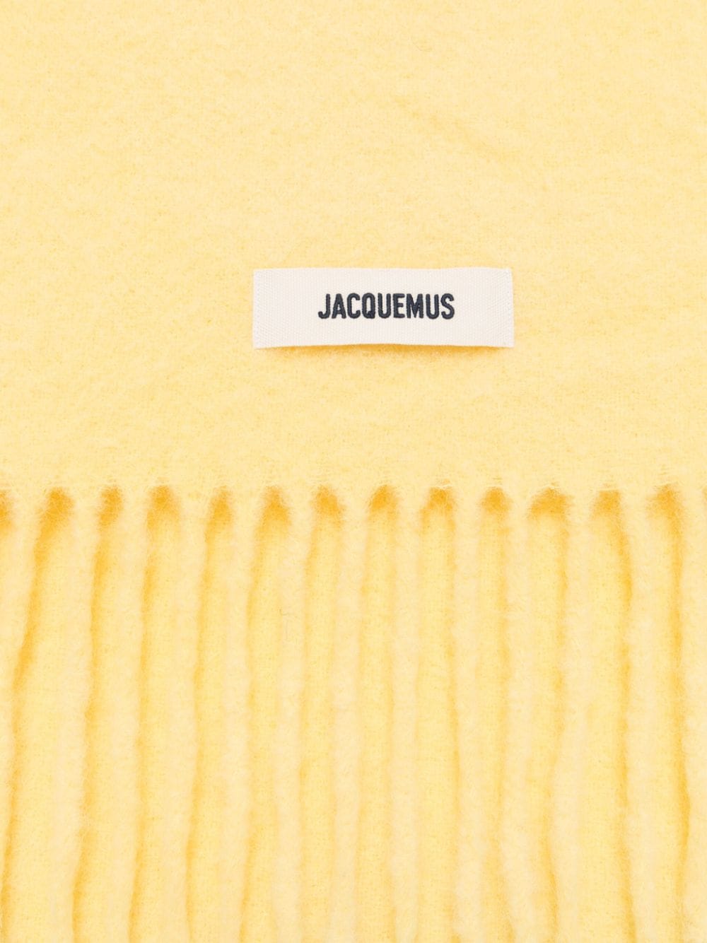 JACQUEMUS - L'Écharpe Carro yellow scarf