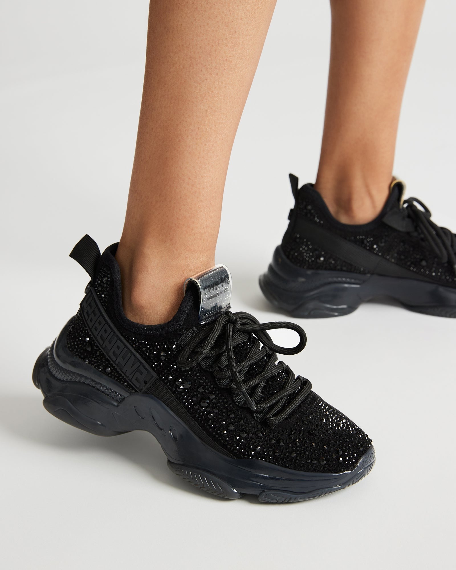STEVE MADDEN - MAXIMA BLACK RHINESTONES